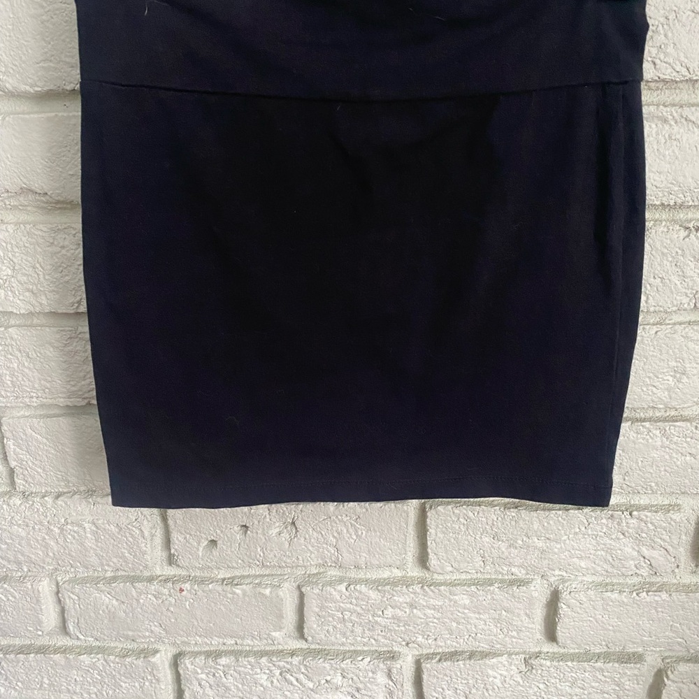 Black Mini Pencil Skirt for Work